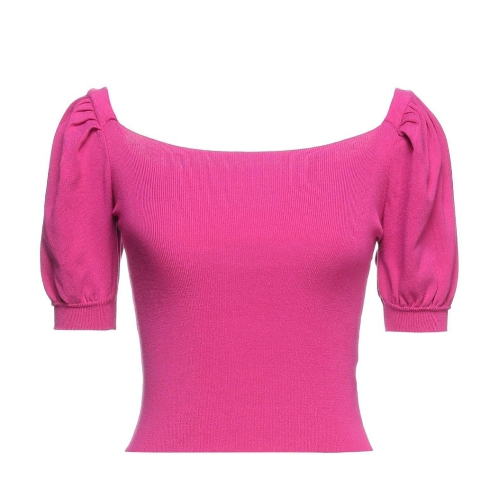 New without tag, Vicolo fuchsia pink knitted top S